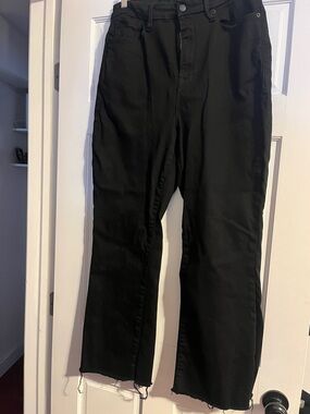 Good American Black Straight Leg Pants